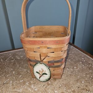 Longaberger Basket With Tie